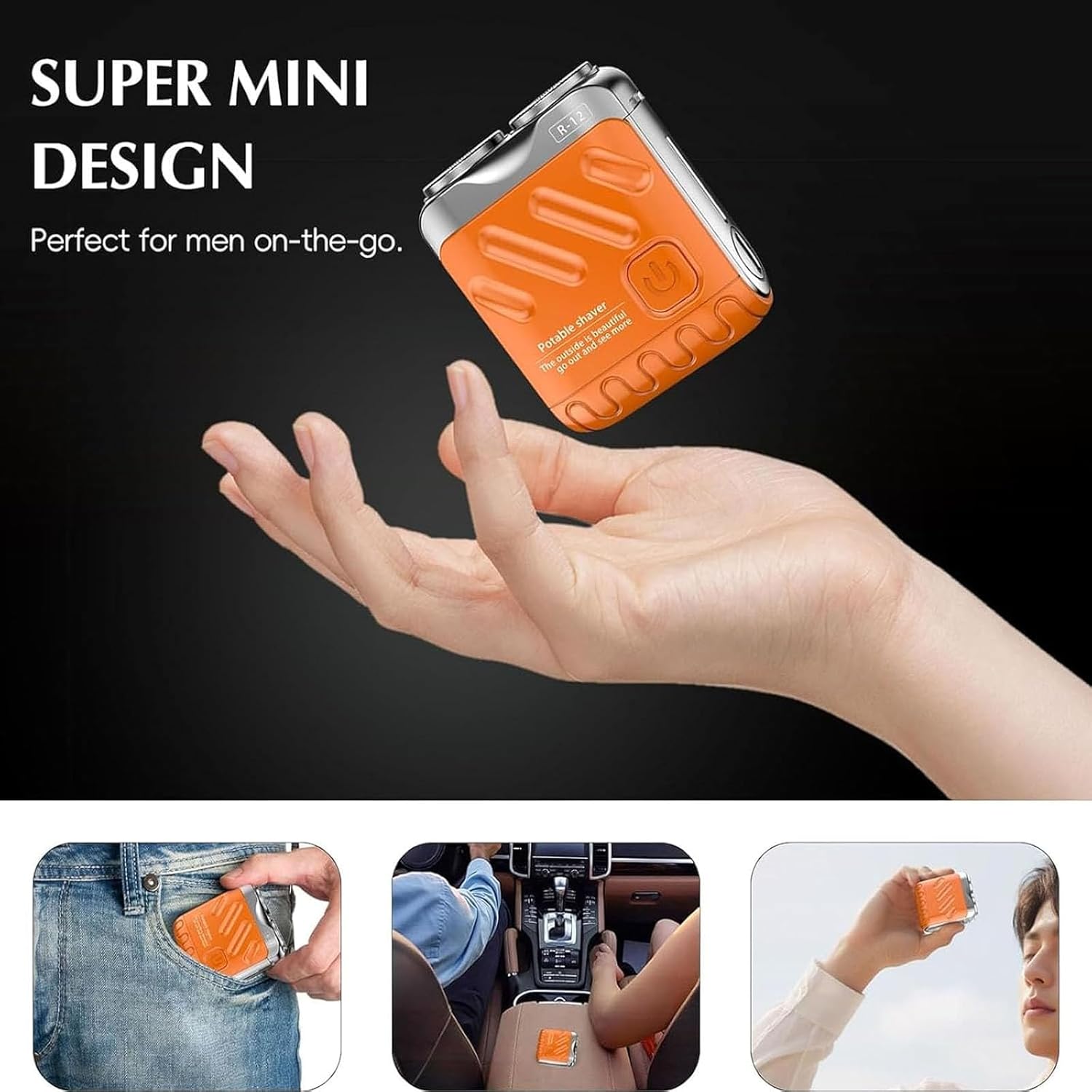 Rubells™ Mini Dual Blade Shaver – Travel Men’s Razor