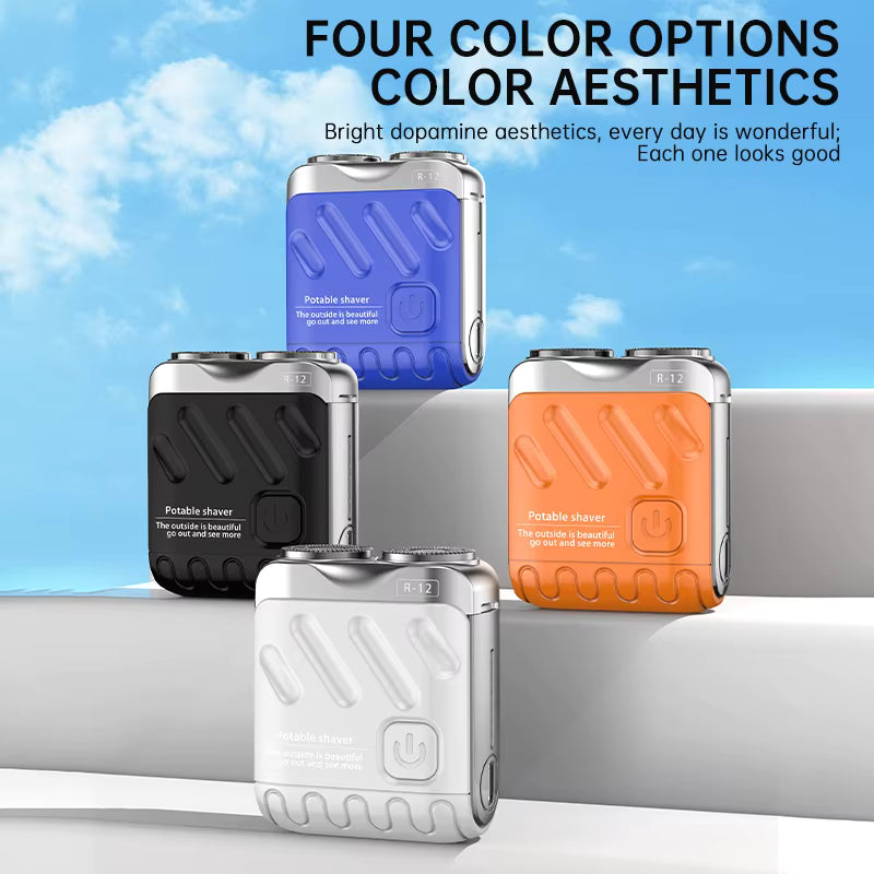 Rubells™ Mini Dual Blade Shaver – Travel Men’s Razor